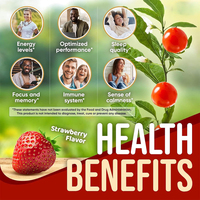 Gummies d'Ashwagandha OEM, Extrait de Racine d'Ashwagandha, Vitamine C, Poudre d'Ashwagandha, Complément pour le Sommeil et l'Équilibre du Stress