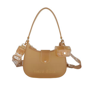 Bolso Hobo Transparente de Gelatina para Mujer - Bolso Cruzado Tipo Dumpling con Bolsa Desmontable para Uso Diario en Verano y Otoño - Product Image 1