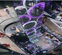 Mploed P3.91-P7.81 verre Tv rideau prix intérieur Transparent Led écran d'affichage vidéo panneau mural