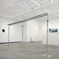 Support de toile de fond de mariage Topfinger élégant en aluminium de 20 pieds, détachable, pour location, idéal pour les fêtes d'anniversaire en extérieur