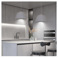 Luminaire suspendu LED blanc chaud 3500K en feutre PET plastique avec CRI élevé 90, garantie 5 ans pour la maison et le bureau