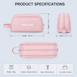 Multi-Functional Three-layer Novelty Cute Fabric Pencil Case with Zipper Closure Waterproof <b>School</b> Office Use Children - Product Image 2