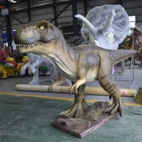 Modèle de T-Rex animatronique réaliste personnalisé OEM Zigong en métal pour utilisation intérieure/extérieure, idéal pour parcs d'aventure, parcs d'attractions, location, spectacles et centres commerciaux