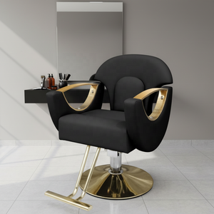 Wholesale Adjustable Rotating Salon <b>Chair</b> with Professional Hydraulic <b>Leather</b> Seat - Product Image 1