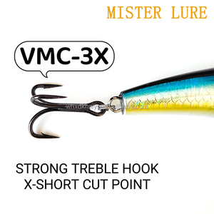 MISTER LURE H057 110mm 50g 3D olhos artificiais plástico duro isca submersa água pesca lápis isca - Product Image 5