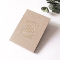 Fournitures d'artisanat : Livret de mariage à couverture rigide en velours, avec dorure à chaud, acrylique transparent, carte RSVP et enveloppe