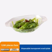 Gobelet à sauce artistique jetable, gobelet à gelée, gobelet à crème glacée en plastique PS transparent, gobelet à condiments, assiette à collation, plateau à apéritif, assiette à dîner