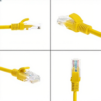 Denixi 1M CAT5 CAT5E Cable Ethernet UTP-Cable LAN de alta velocidad Cable de conexión de red para módem de enrutador de PC