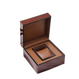 Cajas de <span class=keywords><strong>Madera</strong></span> Cuadradas para Relojes y Joyas Xueqing, Acabado Lacado Brillante de Alta Gama, Diseño Personalizable, Tapa Abatible para Gafas - Product Image 1