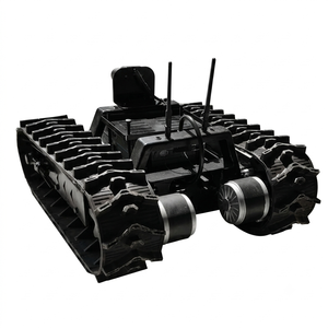 Transportador de orugas de goma con control remoto de 2T (2000 kg) para minivolcadoras, agricultura, huertos y construcción - Product Image 1