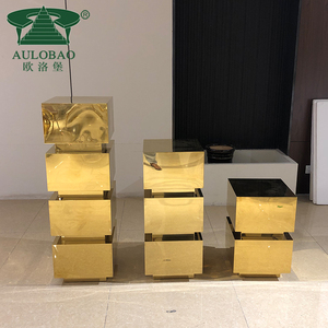 Soporte de pared de flores de decoración de boda de acero inoxidable dorado de tamaño personalizado - Product Image 6