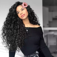 Perruque kinky afro meches humains vierges cru he lace support perruque mode vrai chevou perruque avec dentelle indienne 360
