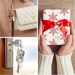 Reliable Shipping 30 Sets Angel Keychain Favor Bulk Crystal Angel Wing Organza Bag Thank You Tag Christening Baptism Favors - Product Image 5