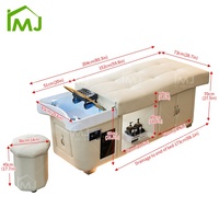 Bac à shampoing et chaise pour lavage de cheveux, massage, salon de coiffure, rangement, lit de spa coréen pour la tête