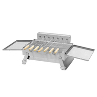 Barbecue Grill Commercial en acier inoxydable, sans fumée, avec ventilateur, 2 modes de contrôle, Butane, BBQ thaïlandais