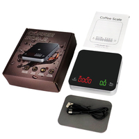 Portable Mini 0.1g balances de cuisine numériques arrêt automatique USB Rechargeable minuterie de café synchronisation automatique étanche mesure de poids