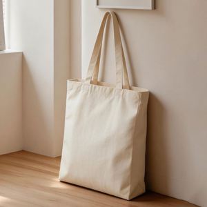 Bolsa de Lona de Algodón Puro Colorida al por Mayor, Bolsa de Compras de Lona de Algodón de Mano Estilo Ins, Bolsa de Compras Diaria de Lona - Product Image 4