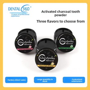 Polvo Dental de Carbón Activado de Bambú con Sabor a Limón/Rosa/Menta, Eliminador de Manchas Dentales, Blanqueador, Aliento Fresco - Product Image 2