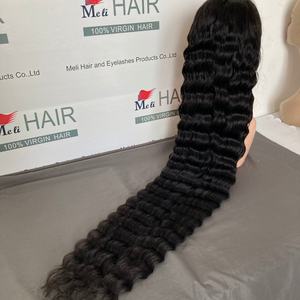 Cabello Brasileño de 32-40 Pulgadas de Largo, Ondulado Profundo, para Peluca, 150% de Densidad, Sin Enredos, Personalizable - Product Image 1