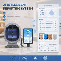 Appareil de diagnostic cutané et capillaire X5 Pro AI avec fonction de test de protection solaire, micro-analyse et synchronisation multi-comptes – Scanner cutané pour salons professionnels