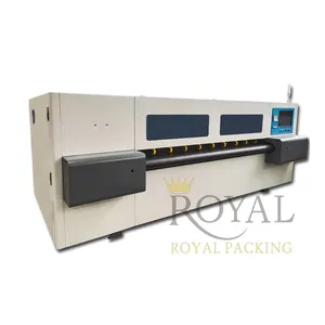 Máquina de impresión digital multipasada para cajas de cartón con tinta ecológica a base de agua y tinta UV para cartones recubiertos