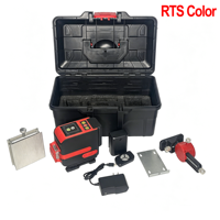 Laser Level 4D 360° 16 Sinar Hijau dengan Casing Merah untuk Konstruksi Interior DIY