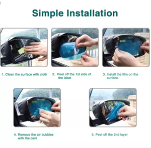 Migliore Prezzo di fabbrica Auto Finestra Laterale Anti Nebbia Protezione Dello Schermo Dell'automobile Dello Specchio di Retrovisione Anti Pioggia <span class=keywords><strong>Pellicola</strong></span> - Product Image 6