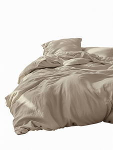 Elegante Juego de Sábanas de Algodón Tamaño Queen con Tela Suave y Fundas de Almohada a Juego - Product Image 1