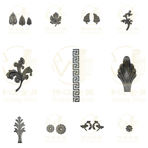 Süs çit parçaları dekoratif ferforje kapı aksesuarları - Product Image 2