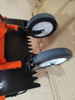 Cultivateur à essence portable industriel 2 temps 63cc 2,8 kW, motoculteur agricole à pousser à la main, petit tracteur