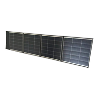 Panneau solaire pliable Q200 200W, 4 sections pliables, chargeur solaire portable pour station d'alimentation, camping, camping-car