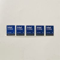 Autocollants pour ordinateur portable/PC/tablette/ordinateur de bureau Intel Core Ultra 7/5/9, autocollants unilatéraux avec logo, authentiques OEM, stock en stock, garantie 6 mois, 100% authentiques