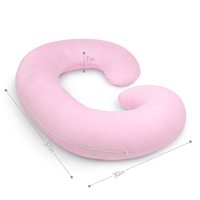 Oreiller de grossesse en forme de C, coussin de soutien pour la maternité, pour dormir sur le côté, oreiller intégral pour soutenir le dos, les hanches et le ventre