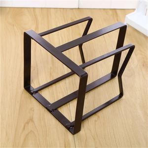 Étagères de rangement de cuisine modernes à double niveau en acier inoxydable pour couteaux, planches à découper, casseroles, assiettes, vaisselle - Product Image 4