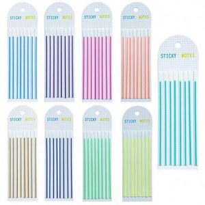 Colorful Striped Sticky Notes Index Flags Memo <b>Pads</b> Office School High Quality Self-Adhesive Marking Stickers Organizing - Product Image 1