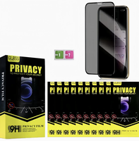 Protection d'écran de confidentialité intégrale pour iPhone 15, verre trempé de confidentialité pour iPhone 16 Pro 17, protection d'écran de confidentialité