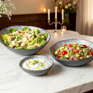Assiettes en porcelaine <span class=keywords><strong>d</strong></span>'usine en gros, service de vaisselle en céramique personnalisé, ensembles de plats, services de table pour restaurant - Product Image 1