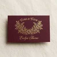 Cartes de visite de luxe personnalisées de haute qualité avec dorure à chaud et motif personnalisé, cartes de remerciement pour imprimante de petite entreprise