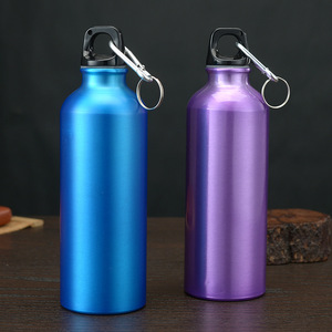 Outdoor Sports Aluminum Water Bottle Portable Water Cup Mountaineering Buckle <b>Small</b> Mouth Single Layer Cup 500ML - Product Image 3