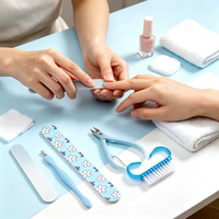 Ensemble d'outils de manucure et de pédicure portable, kit professionnel de soins des ongles pour une utilisation personnelle à domicile