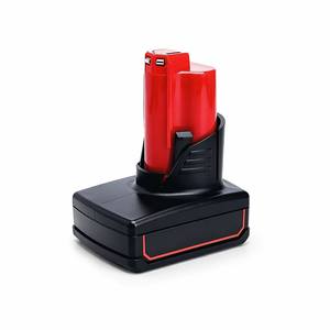 Batterie Li-Ion 12V pour perceuse sans fil, compatible avec <span class=keywords><strong>Milwaukee</strong></span> <span class=keywords><strong>M12</strong></span> 48 11 2412 48 11 2460 48 11 2402 - Product Image 1