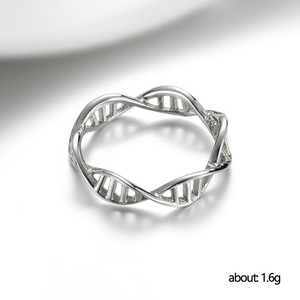 Anello Vintage a Doppio Filo per Donne, Fascia Minimalista alla Moda per Dito Indice con Stile Unico - Product Image 5
