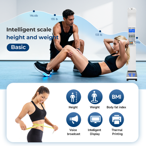 अस्पताल का उपयोग मानव शरीर को अनुकूलित इलेक्ट्रॉनिक ऊंचाई और वजन पैमाने अल्ट्रासोनिक बीम शरीर के ऊंचाई वजन पैमाने - Product Image 2