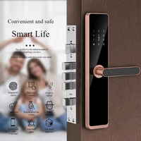 Cerradura Inteligente Digital con Huella Dactilar TT para Hoteles y Apartamentos, Seguridad para Puertas de Madera, Almacenamiento de Datos en la Nube