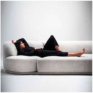 Sofá de Pared Giratorio de Terciopelo Moderno y Lujoso para Sala de Estar, Mueble de Tela Resistente - Product Image 3