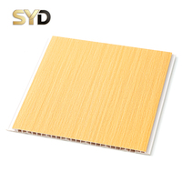 Panel de Techo de PVC de 9 mm y 25 cm de Ancho, Resistente al Fuego e Impermeable, Panel de Techo Falso de Plástico para Interiores