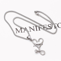 Collar con Colgante de Estetoscopio de Acero Inoxidable en Color Oro y Plata, Collar Médico con Forma de Corazón para Doctoras y Enfermeras