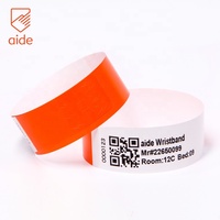 Bracelet d'identification thermique imperméable pour patient adulte avec code QR imprimé directement