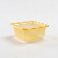 Boîte à gâteaux de lune carrée de luxe en PP recyclable avec estampage, marque TIMES, 6,8x6,8x3,4cm, pour la chaîne du froid alimentaire en Chine