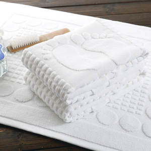 Alfombra de Baño <span class=keywords><strong>para</strong></span> Hotel 100% Algodón, Venta al Por Mayor, Suministro a Granel <span class=keywords><strong>para</strong></span> Hostelería, Alfombra Blanca Estándar - Product Image 4